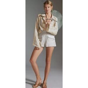 Anthropologie Maeve linen shorts women's size medium